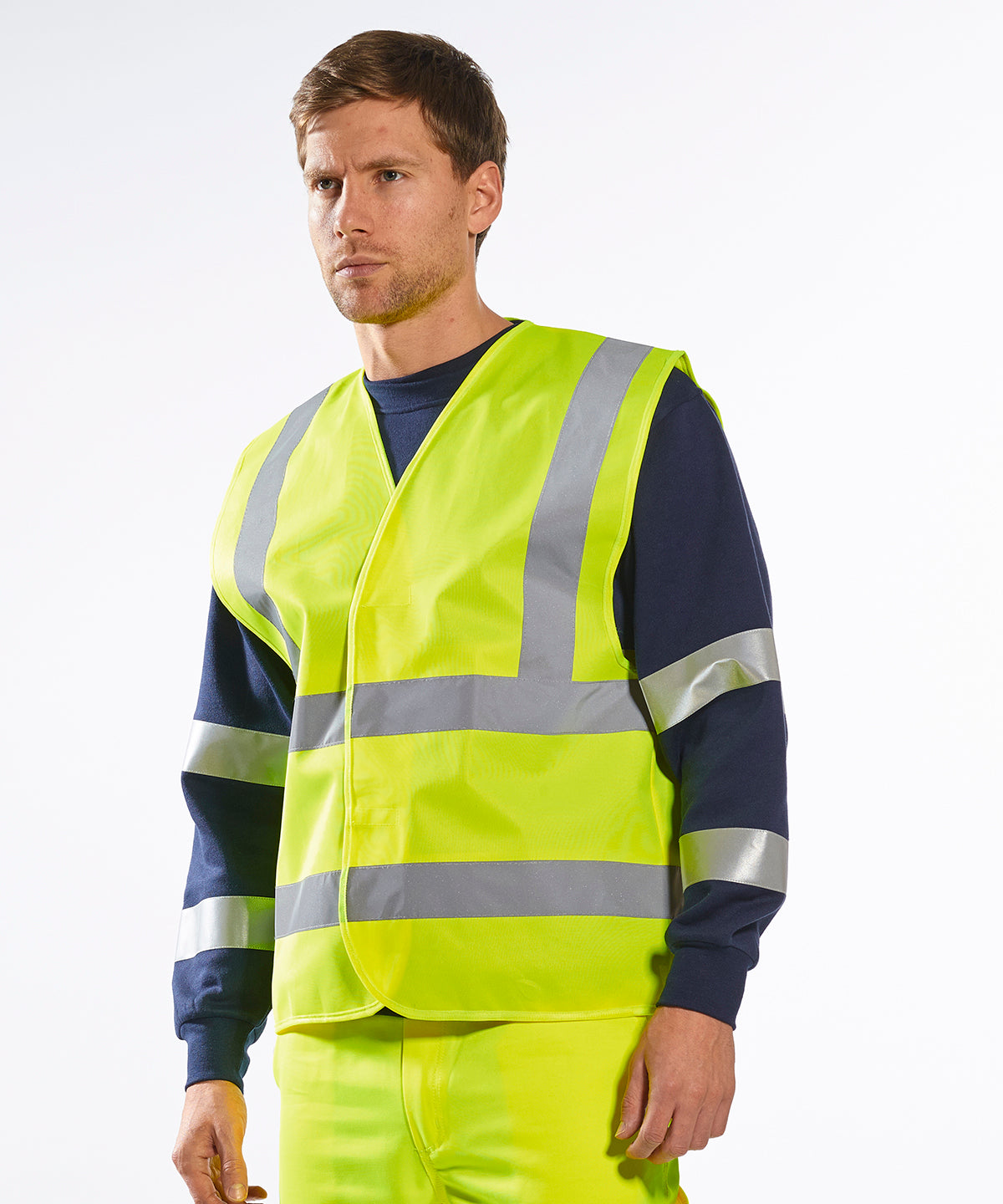 Portwest Hi-vis two-band-and-brace vest (C470) Yellow