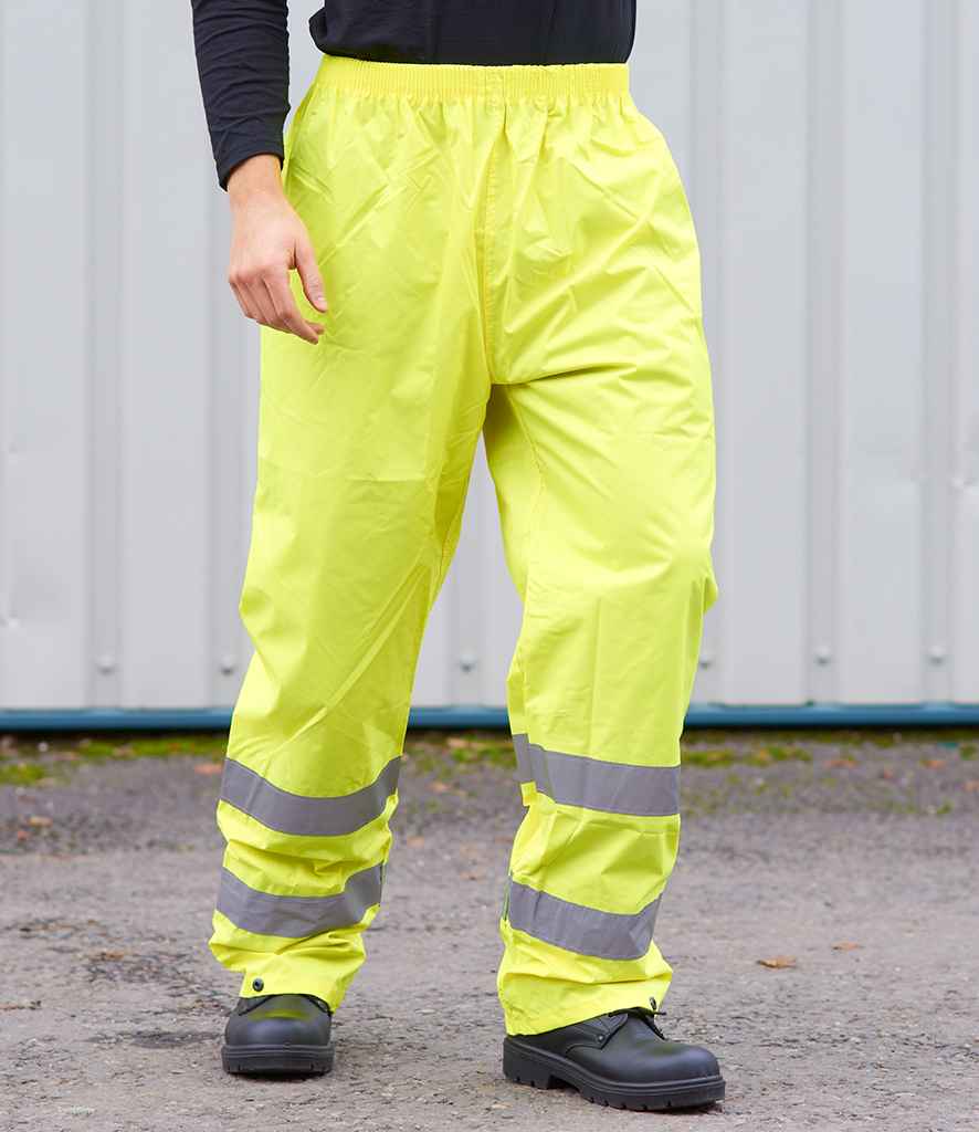 Portwest Hi-Vis Rain Trousers - model image