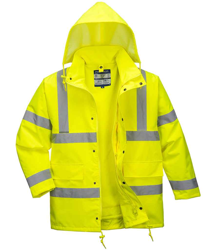 Portwest Portwest Hi-Vis 4-in-1 Traffic Jacket Yellow