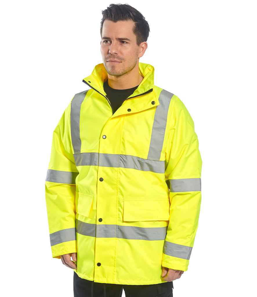 Portwest Portwest Hi-Vis 4-in-1 Traffic Jacket Yellow