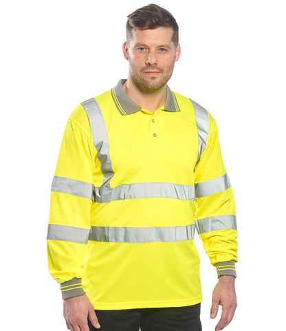 Portwest Portwest Hi-Vis Long Sleeve Polo Shirt