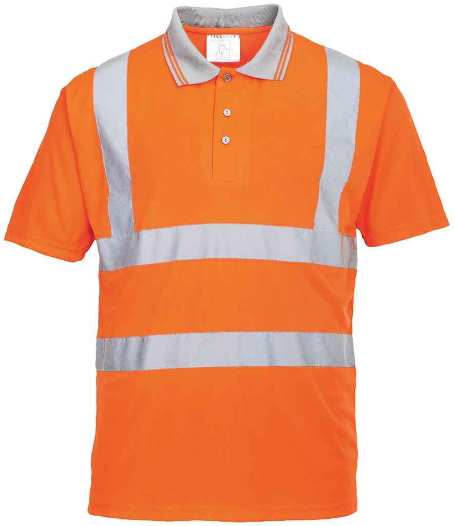 Portwest Hi-Vis Polo Shirt in Orange