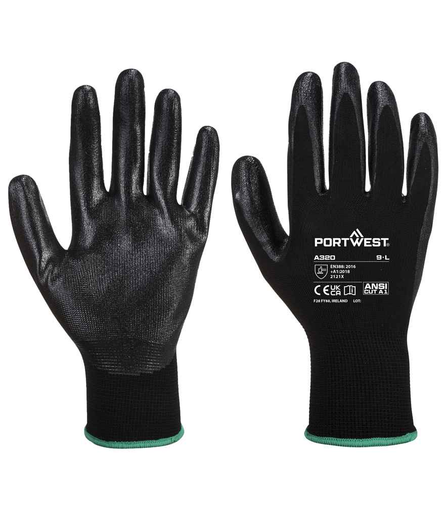 Portwest Dexti-Grip Gloves in Black