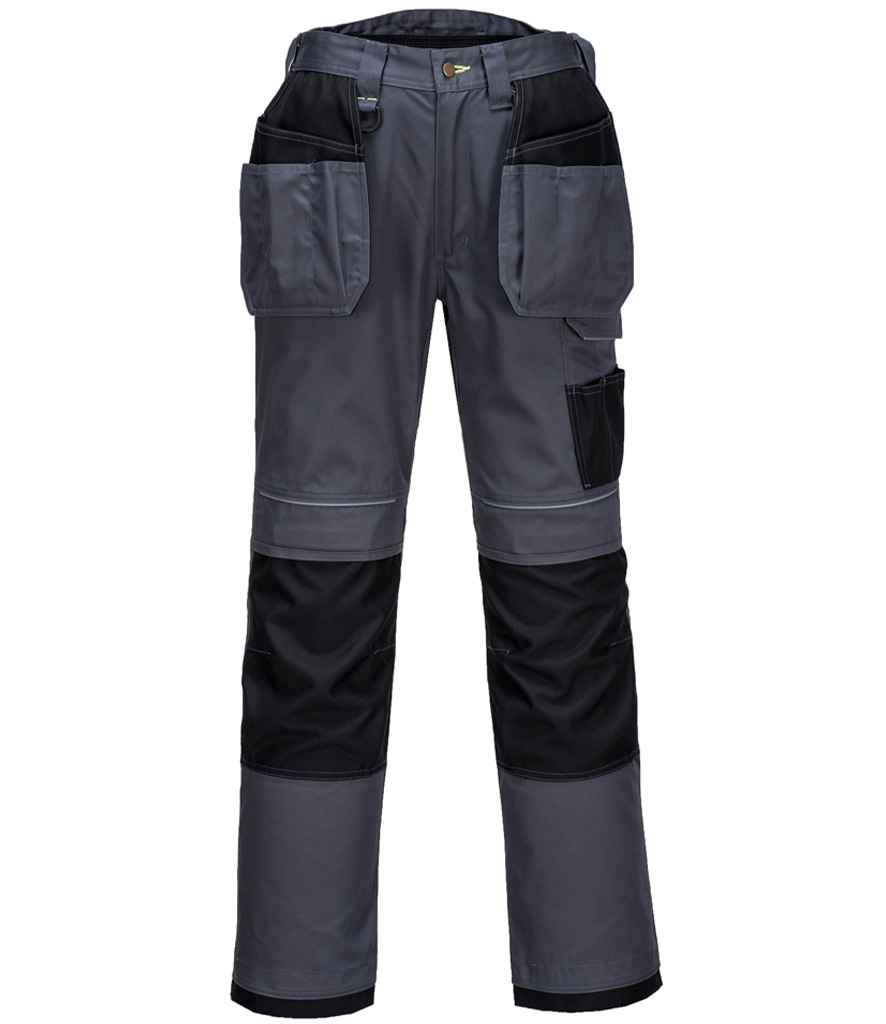 Portwest PW3 Work Holster Trousers in Zoom Grey/Black