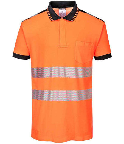 Portwest Portwest PW3 Hi-Vis Polo Shirt Orange/Black