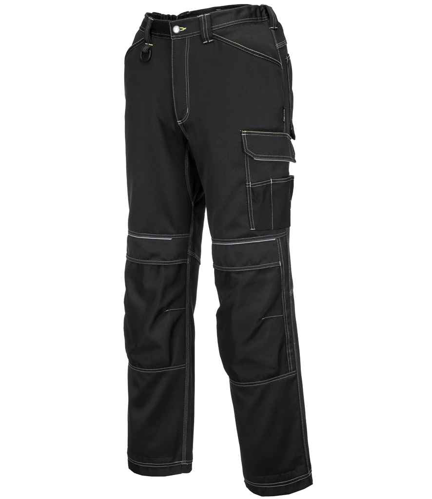 Portwest PW3 Lightweight Stretch Trousers in Black