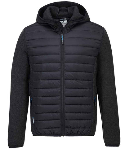 Portwest KX3™ Baffle Padded Jacket in Grey Marl/Black
