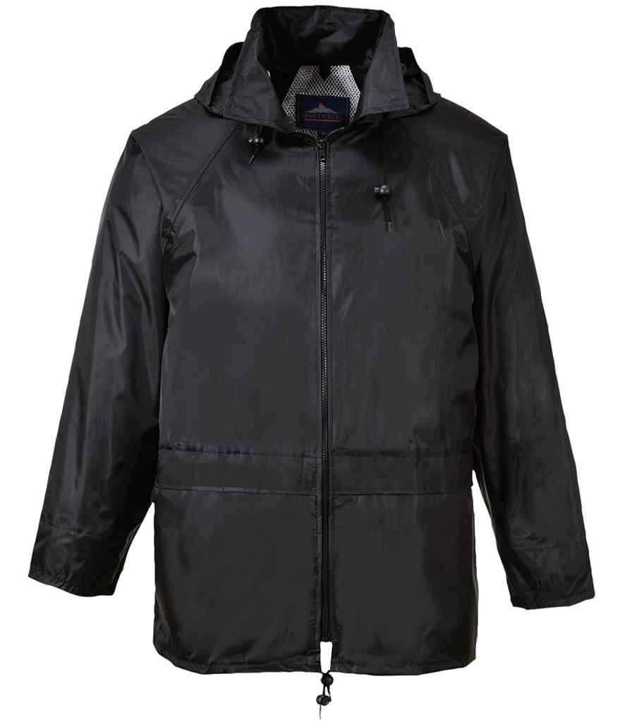 Portwest Classic Rain Jacket in Black