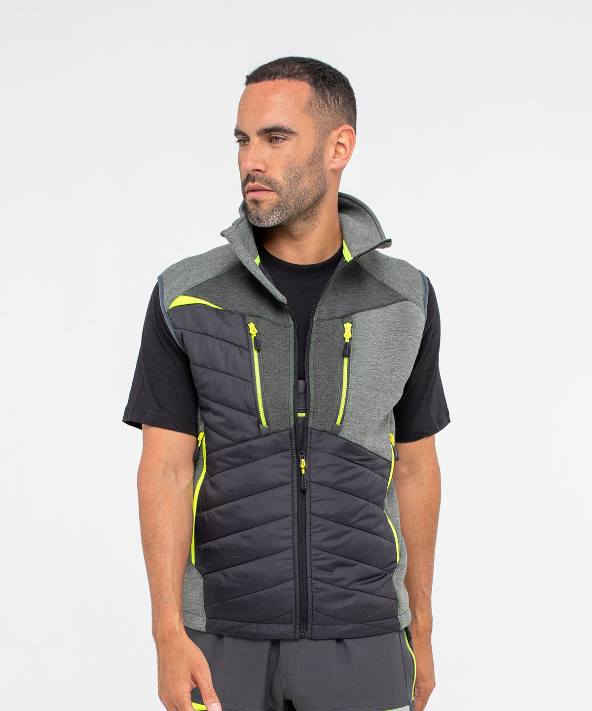 Portwest DX4 Hybrid Baffle gilet (DX470) Metal Grey