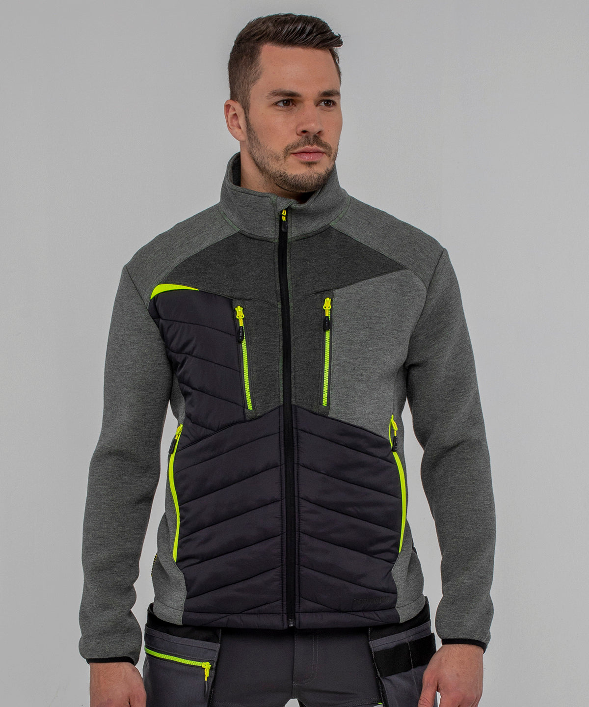 Portwest DX4 Hybrid Baffle jacket (DX471) Metal Grey