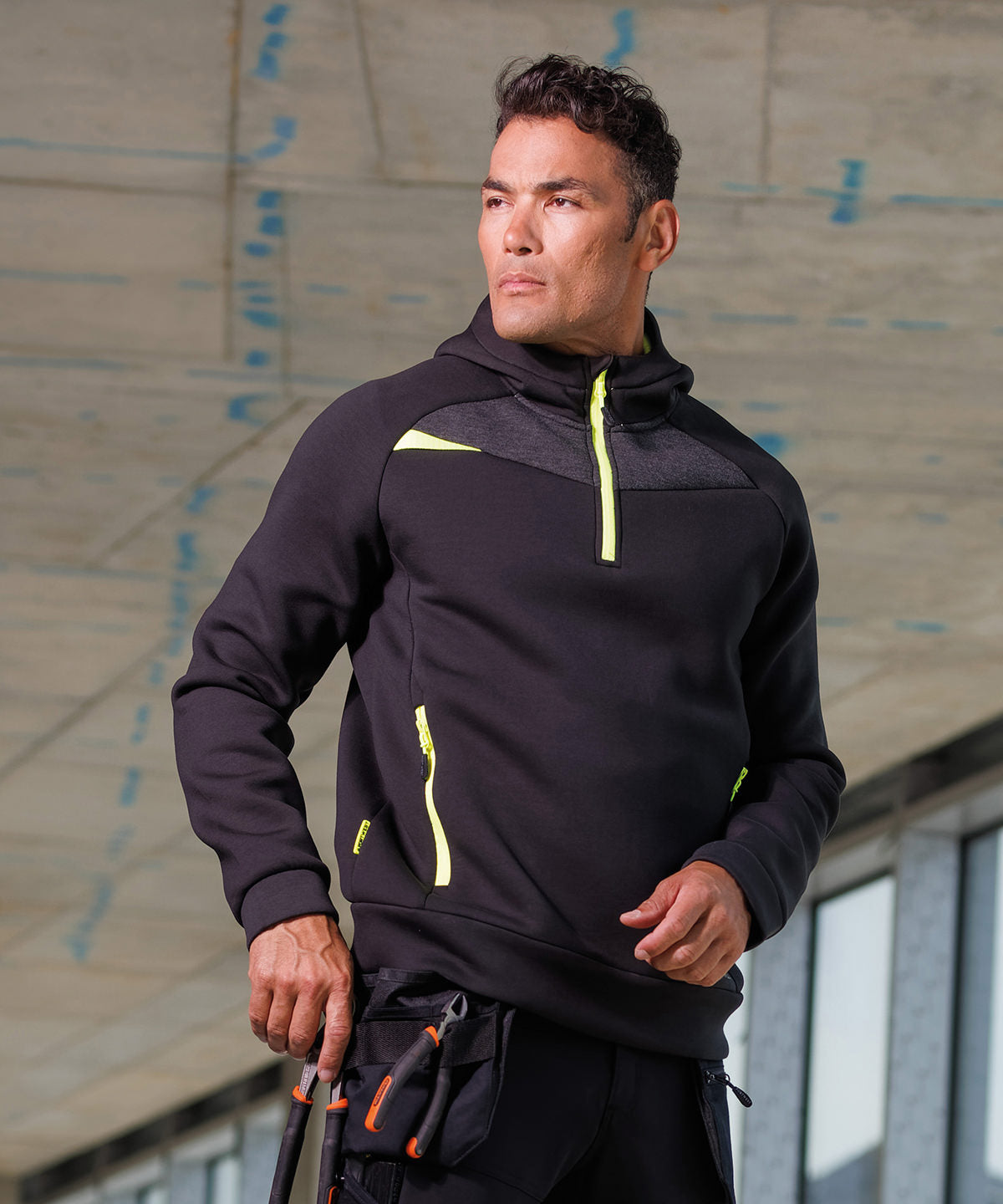 Portwest DX4 ¼-zip hoodie (DX467) Black