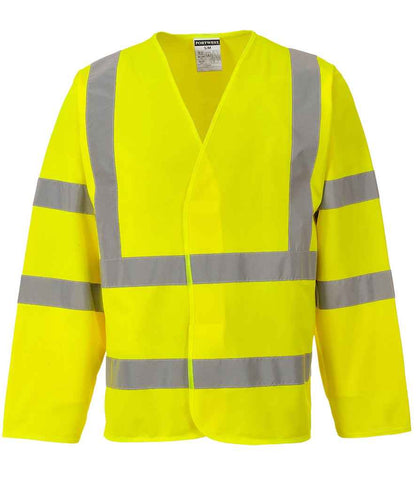 Portwest Hi-Vis Two Band and Braces Jacket in Yellow