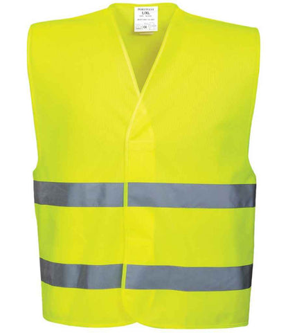 Portwest Hi-Vis Two Band Vest in Yellow