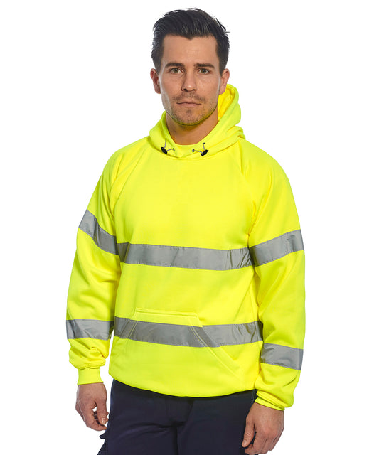 Portwest Hi-vis hooded sweatshirt (B304) Orange
