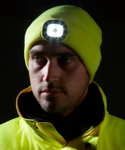 Portwest Beanie LED headlight USB rechargeable (B029) Black