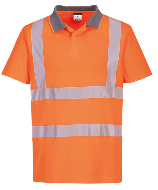 Portwest Eco Hi-vis short sleeve polo (EC10) Orange