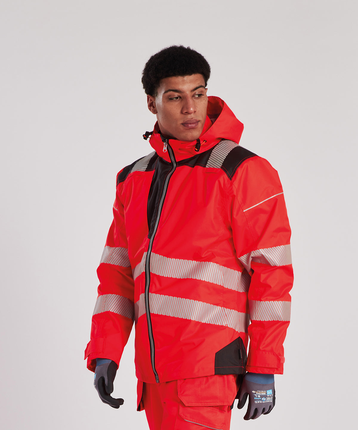 Portwest PW3 Hi-vis winter jacket (T400) Orange/Black