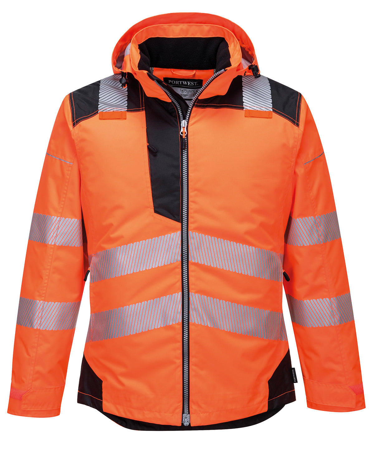 Portwest PW3 Hi-vis winter jacket (T400) Orange/Black