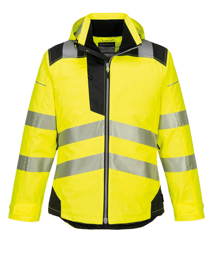 Portwest PW3 Hi-vis winter jacket (T400) Yellow/Black