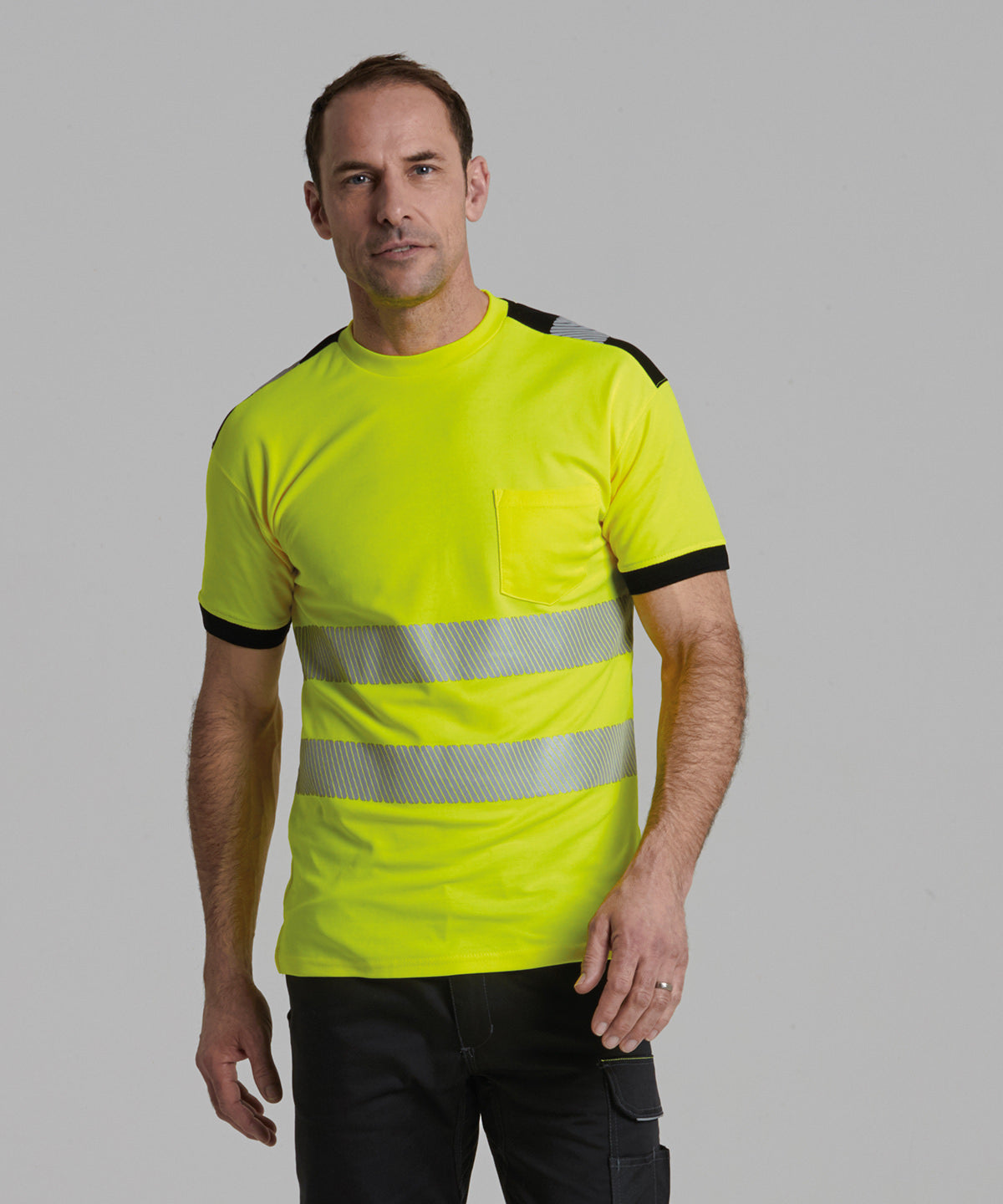 Portwest PW3 Hi-vis t-shirt (T181) Orange/Black