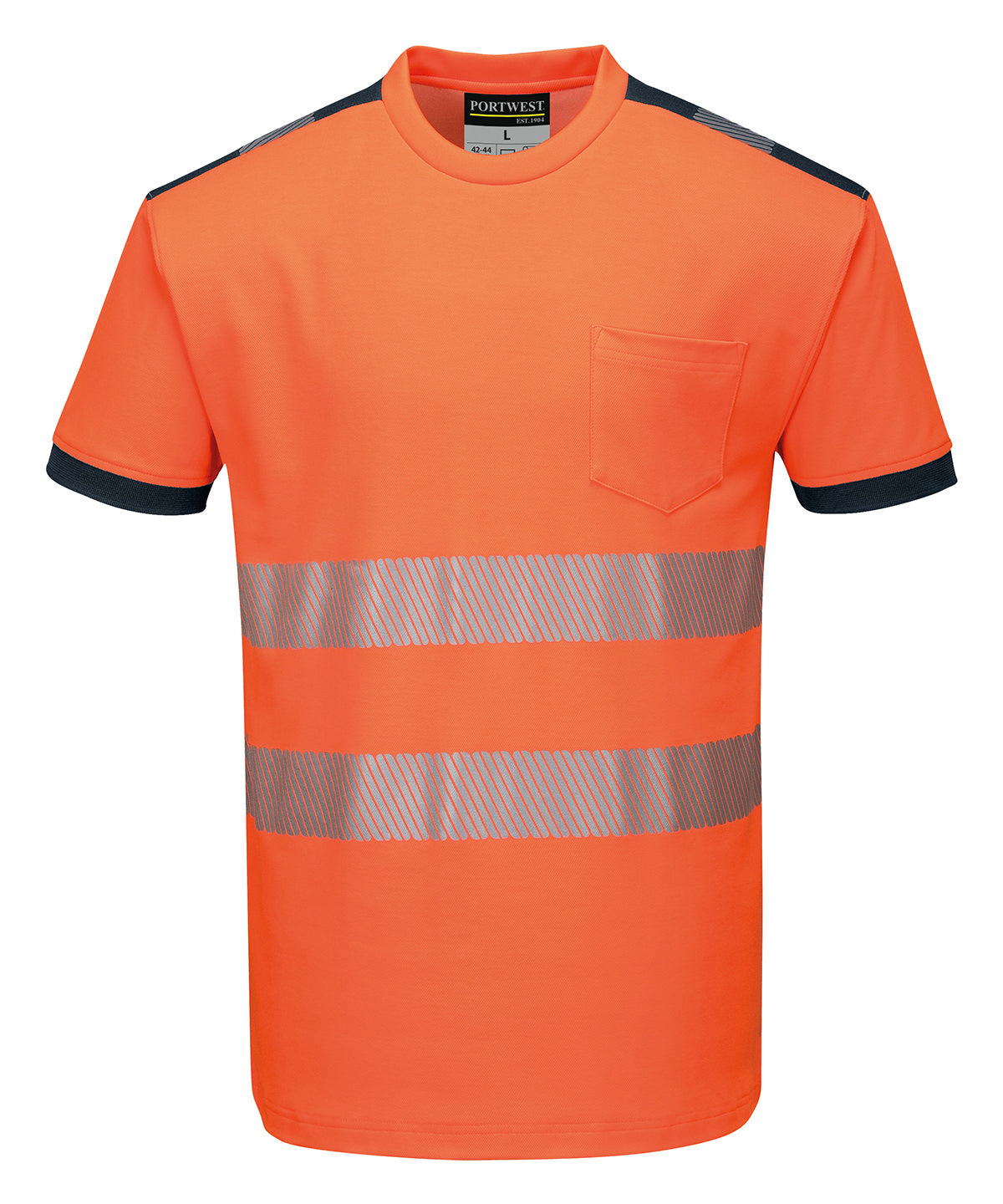 Portwest PW3 Hi-vis t-shirt (T181) Orange/Black