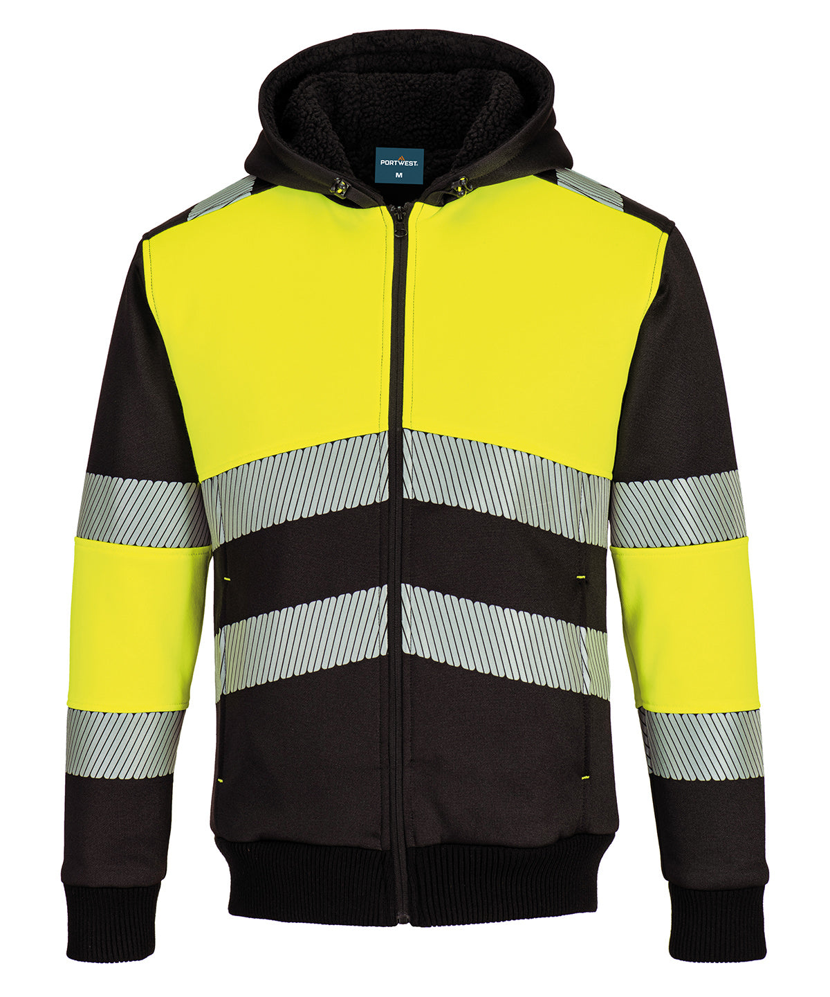 Portwest PW3 Hi-vis Class 1 winter hoodie (PW377) Yellow/Black