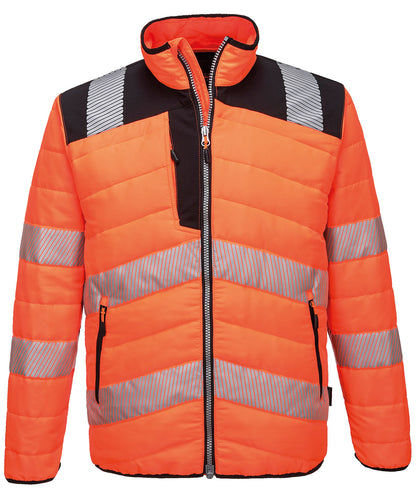 Portwest PW3 Hi-vis baffle jacket (PW371) Orange/Black