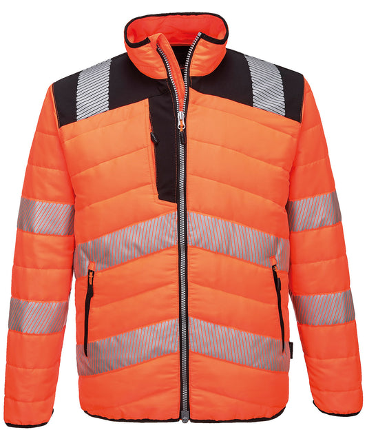 Portwest PW3 Hi-vis baffle jacket (PW371) Orange/Black