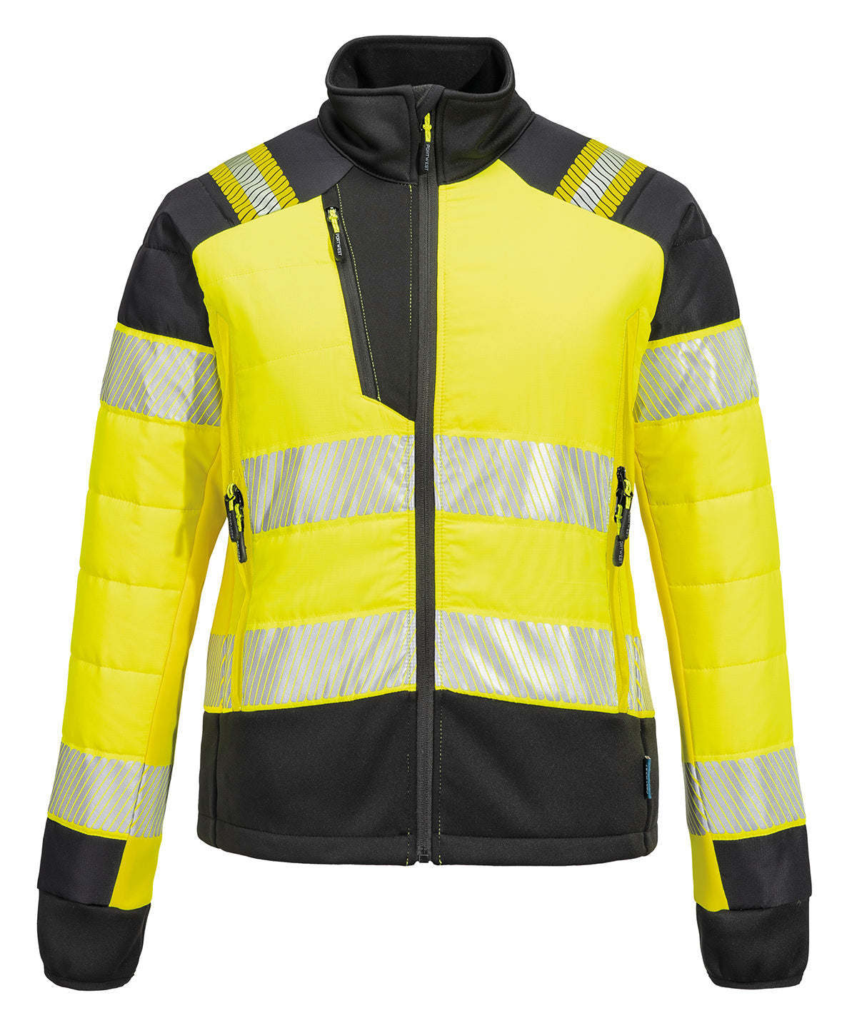 Portwest Women’s PW3 Hi-vis hybrid baffle jacket (T171) Yellow/Black
