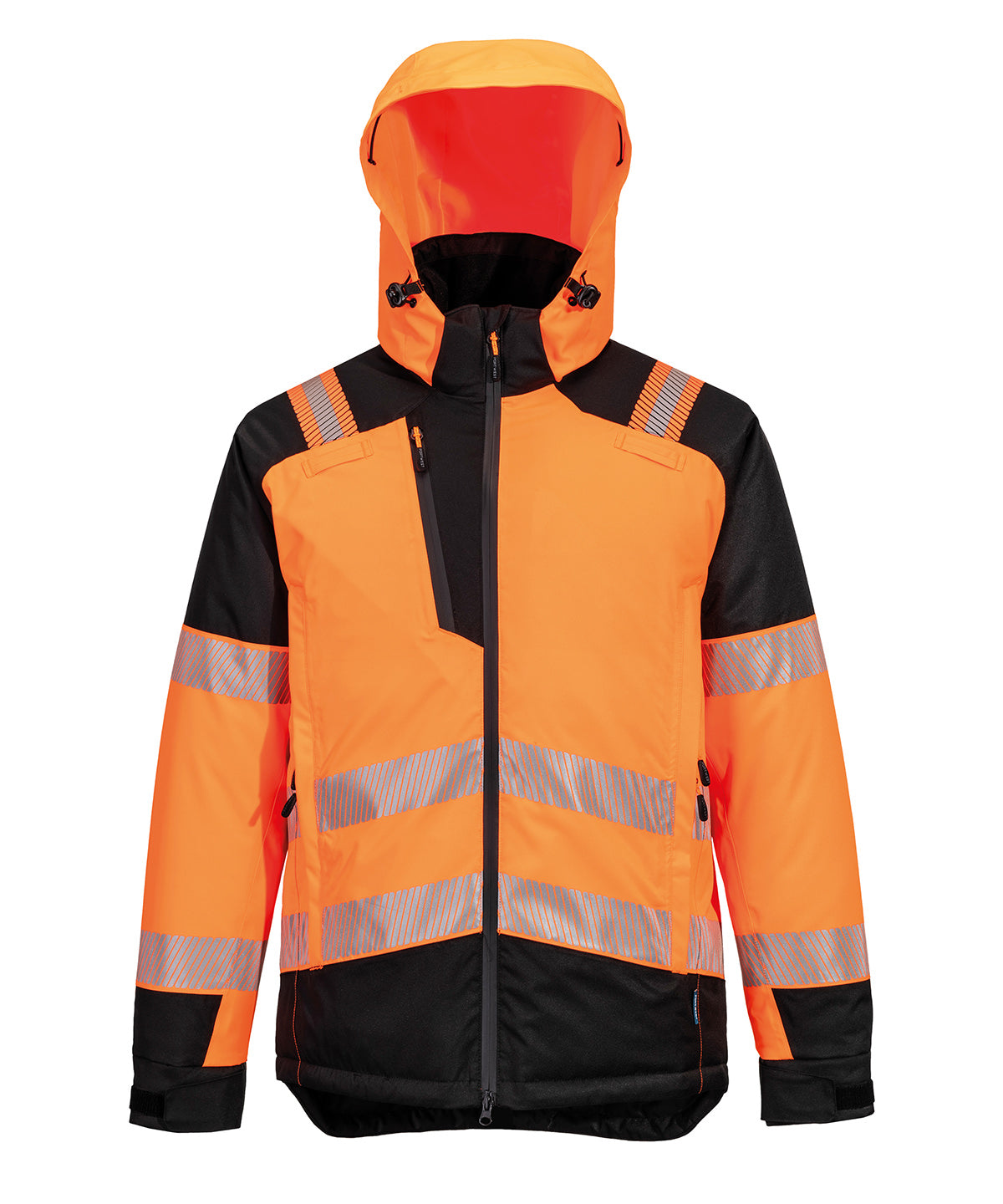 Portwest PW3 Hi-vis winter jacket (T160) Orange/Black