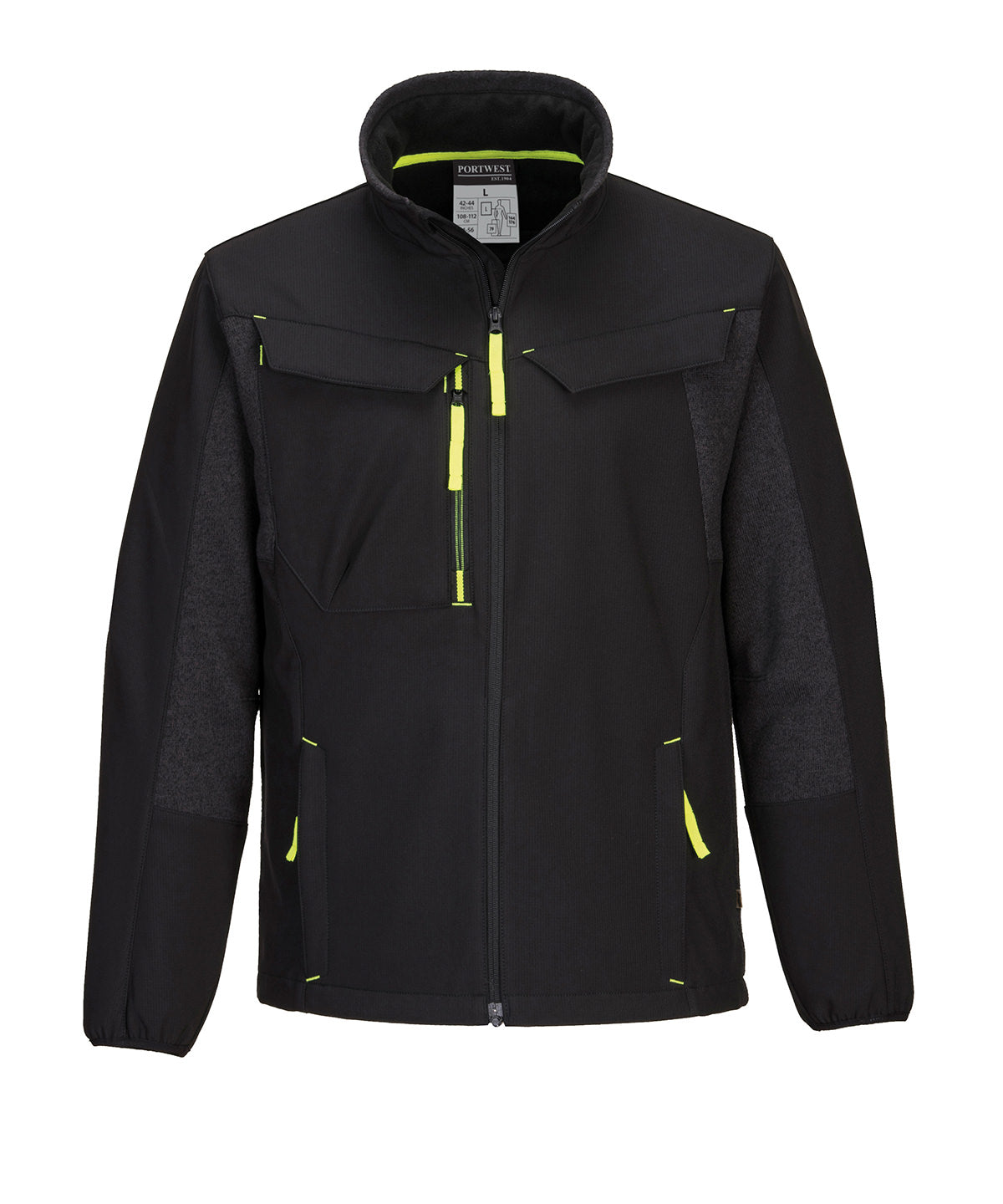 Portwest WX3 Eco Hybrid softshell jacket (2L) (T753) Black
