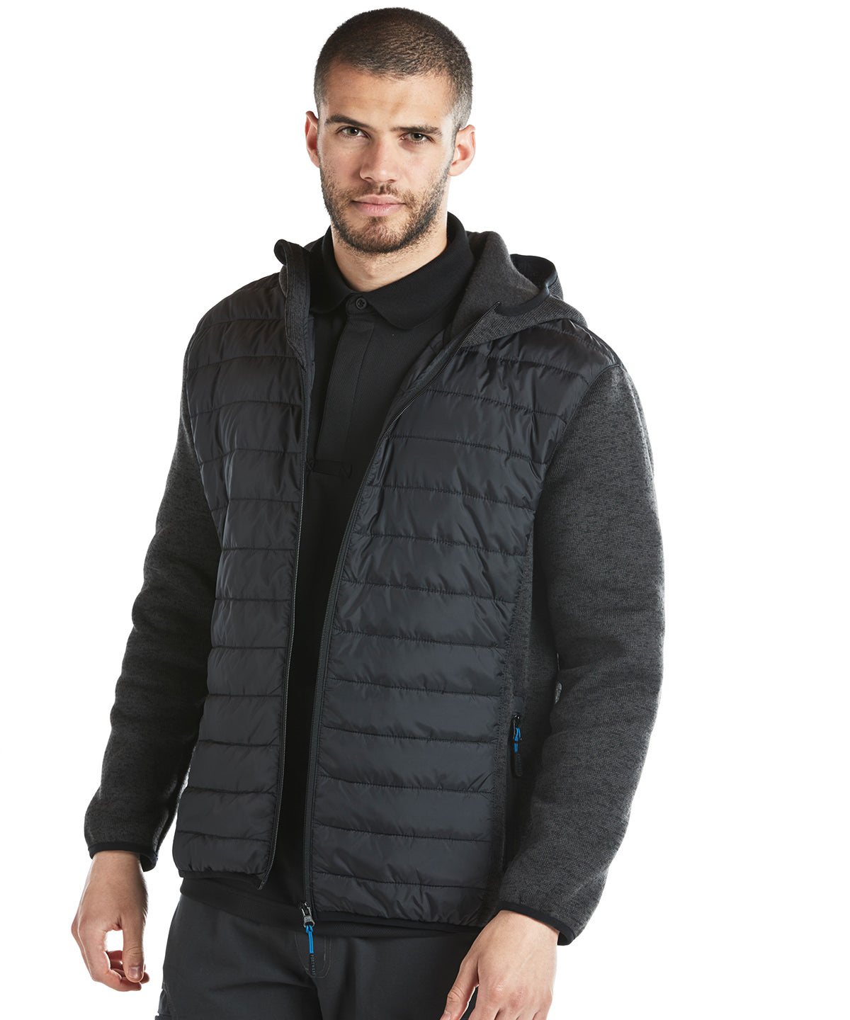 Portwest KX3 Hybrid baffle jacket (T832) Grey Marl
