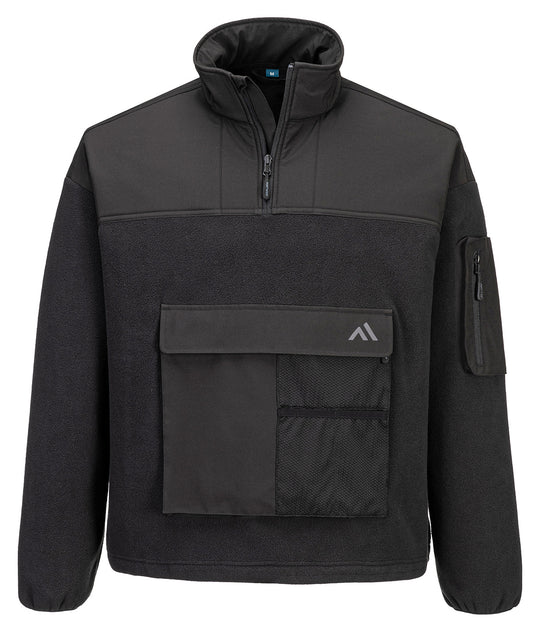 Portwest KX3 Sport ¼-zip fleece (KX378) Black