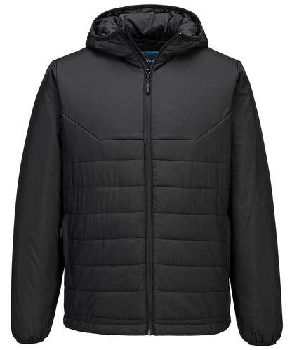 Portwest Professional hooded insulated baffle jacket (S608) Black