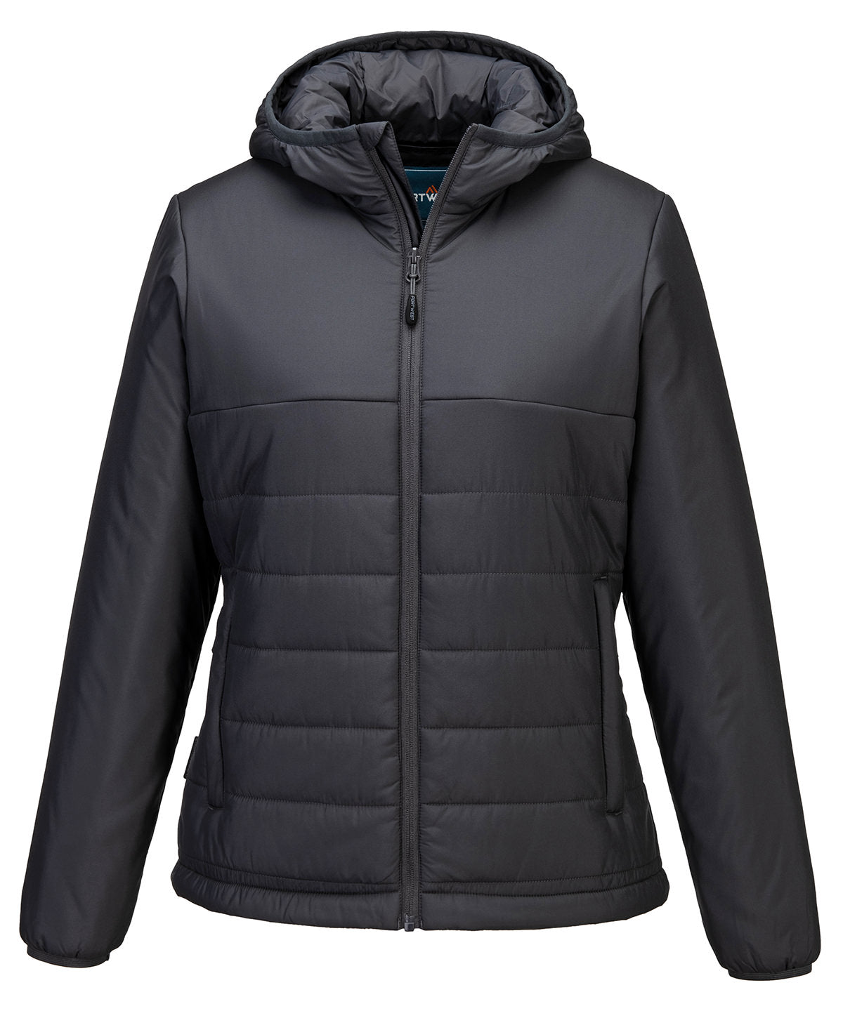 Portwest Women’s professional hooded insulated baffle jacket (S613) Grey