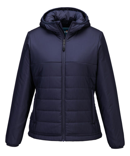 Portwest Women’s professional hooded insulated baffle jacket (S613) Navy