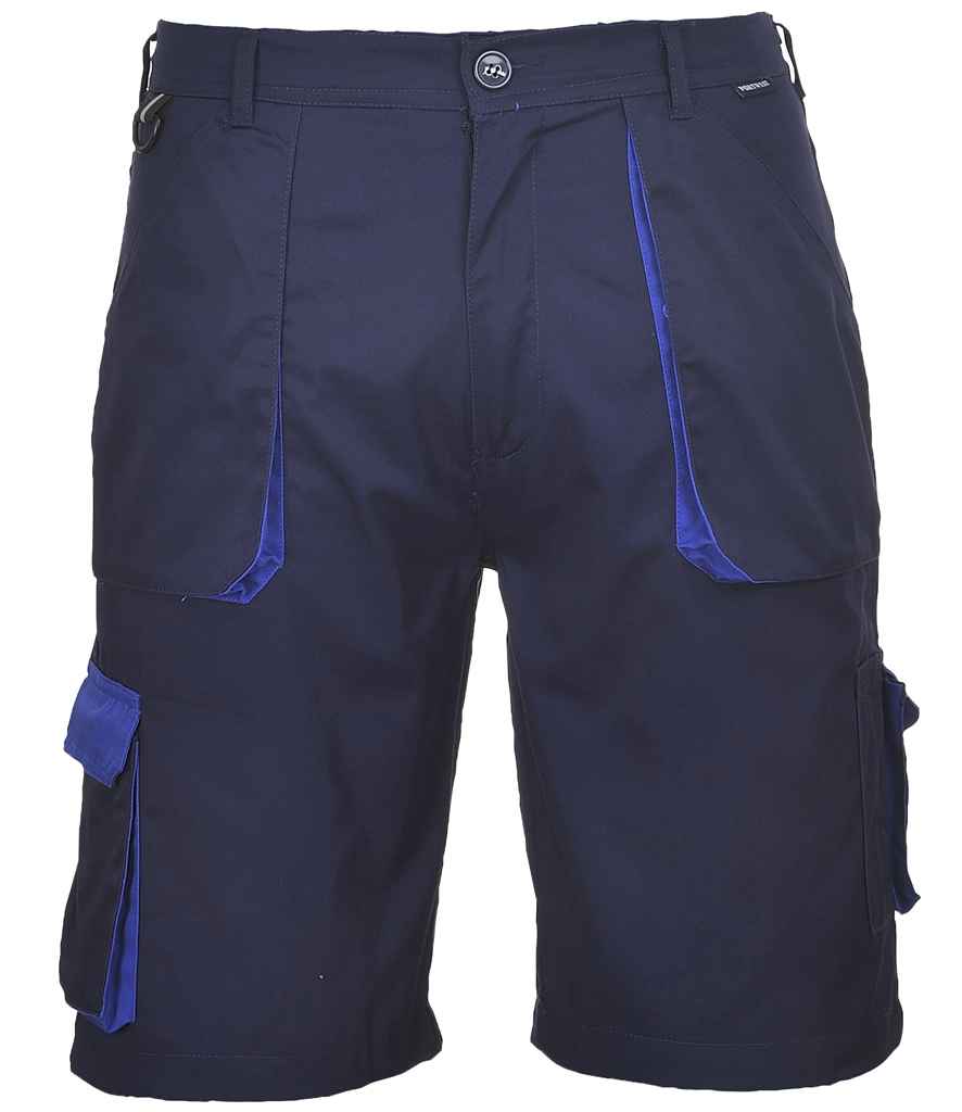 Portwest Texo Contrast Shorts in Navy