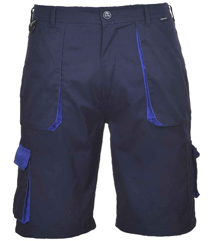 Portwest Texo Contrast Shorts in Navy