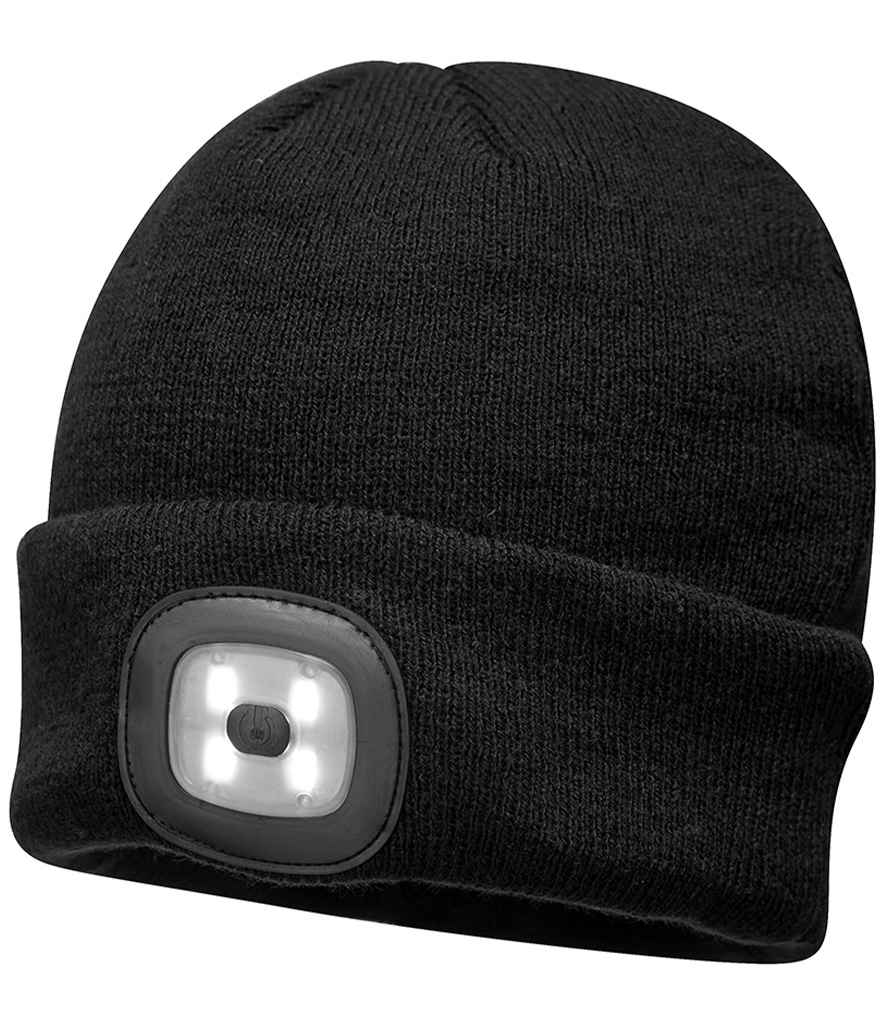 Portwest LED Head Light Beanie in Black