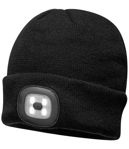 Portwest LED Head Light Beanie in Black