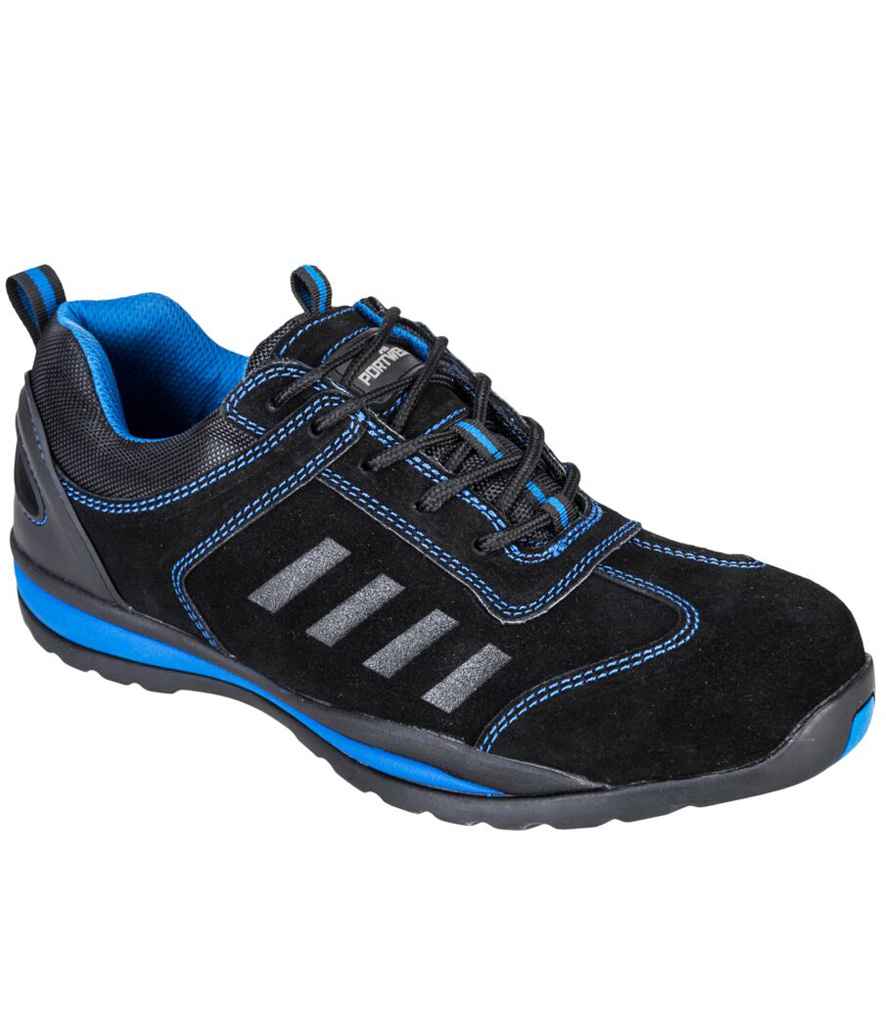 Portwest Portwest Steelite™ Lusum S1P HRO Safety Trainers Black/Blue