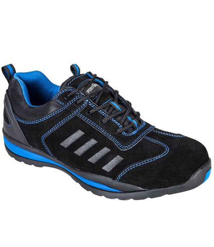 Portwest Portwest Steelite™ Lusum S1P HRO Safety Trainers Black/Blue