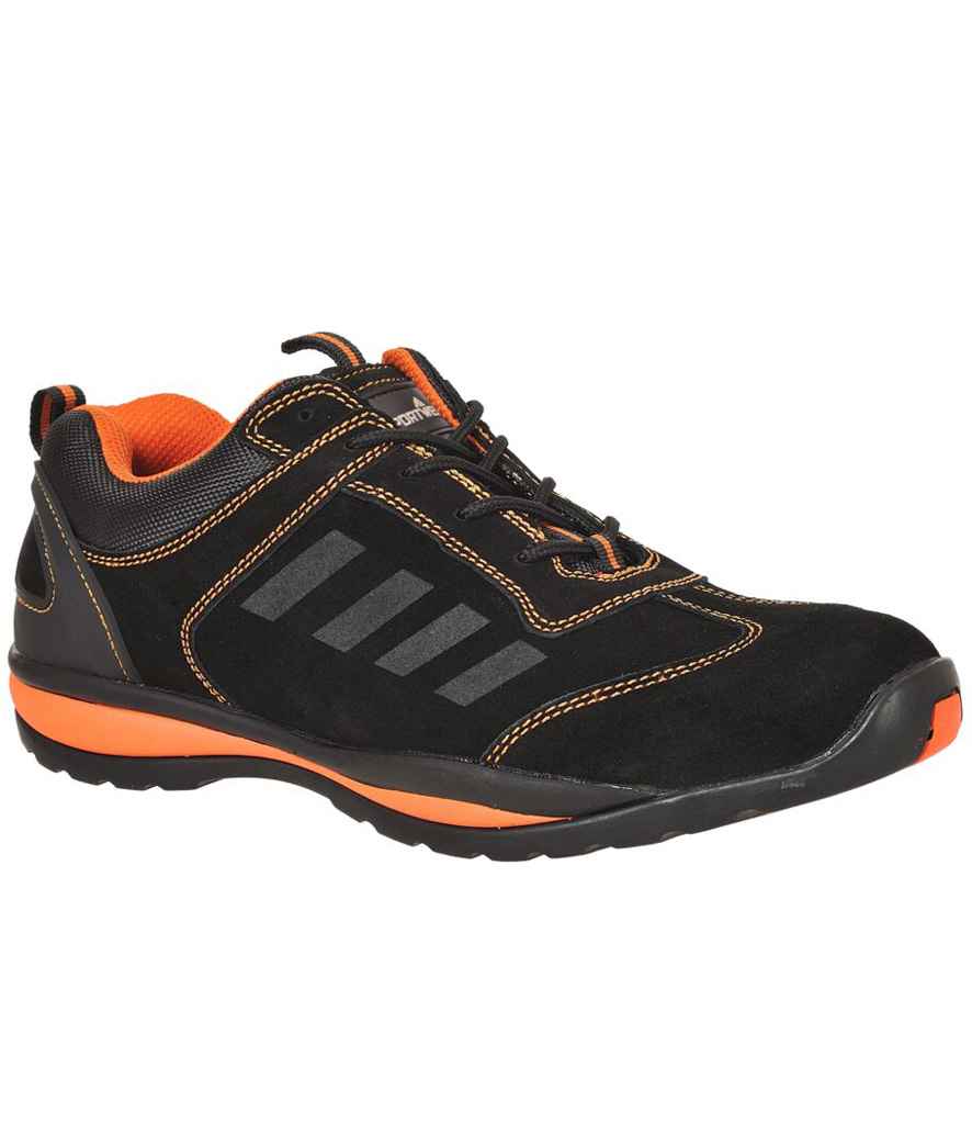 Portwest Portwest Steelite™ Lusum S1P HRO Safety Trainers Black/Orange