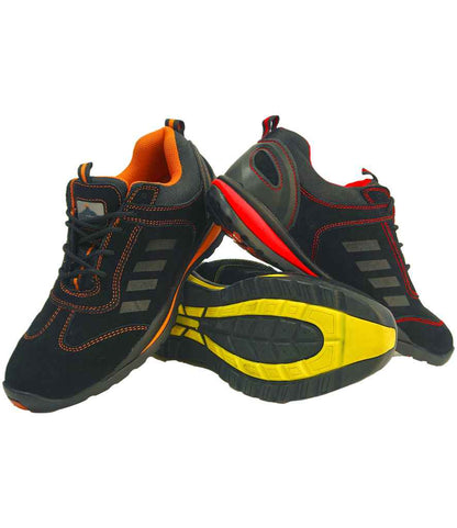 Portwest Portwest Steelite™ Lusum S1P HRO Safety Trainers Black/Yellow