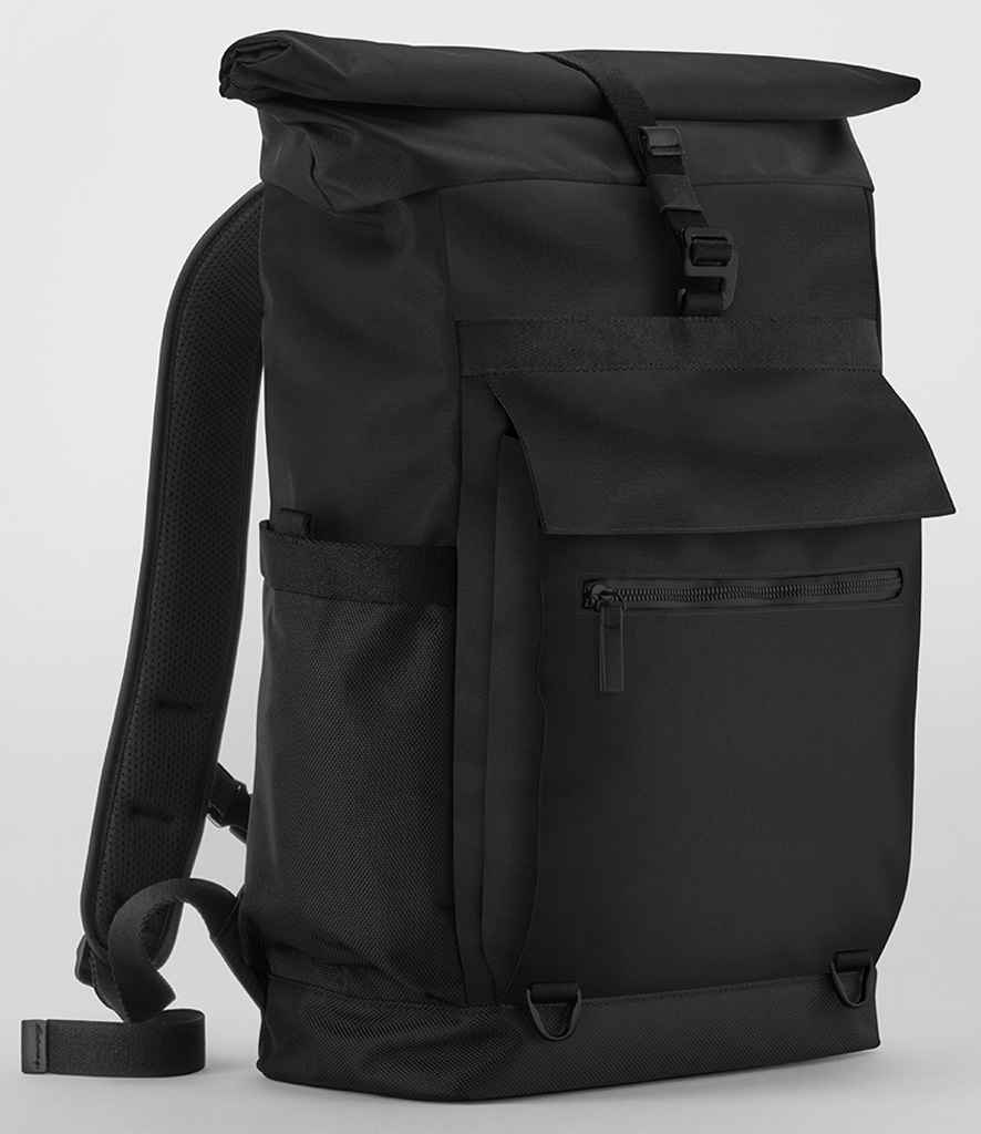 Quadra Axis Roll-Top Backpack in Black