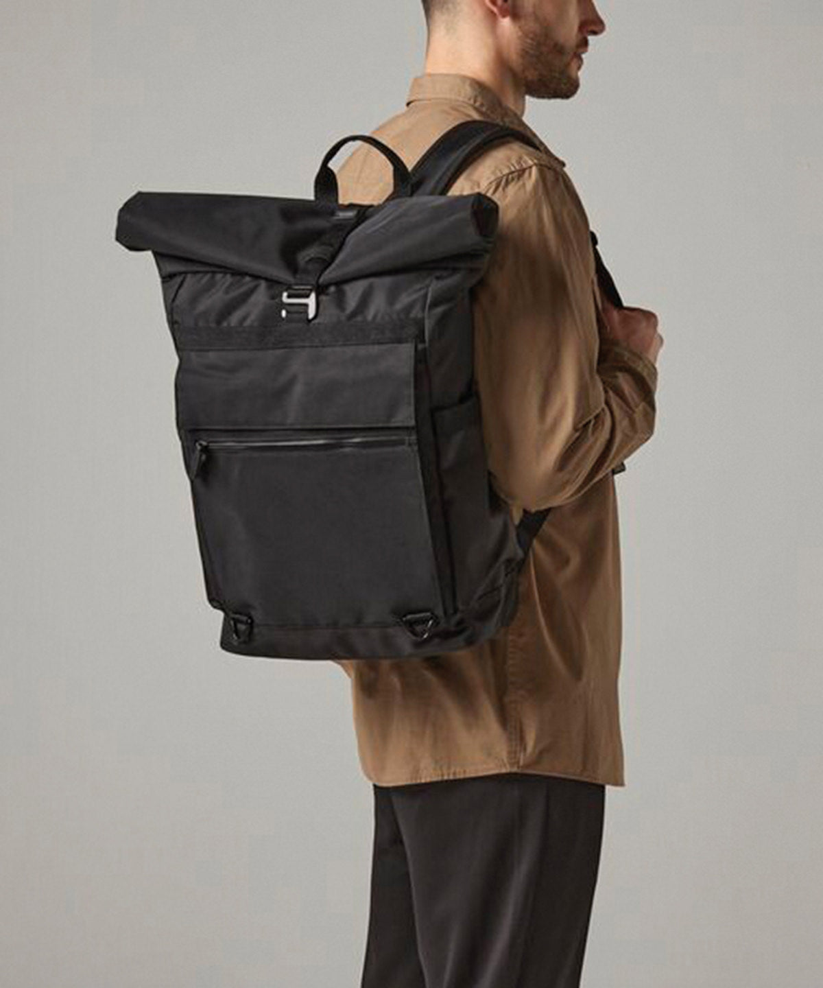 Quadra Axis roll-top backpack Black
