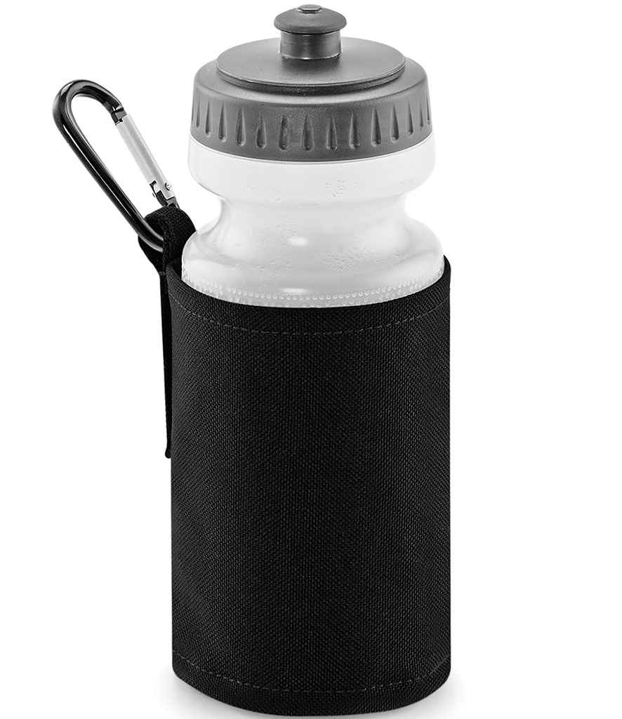 Quadra Water Bottle and Holder in Black