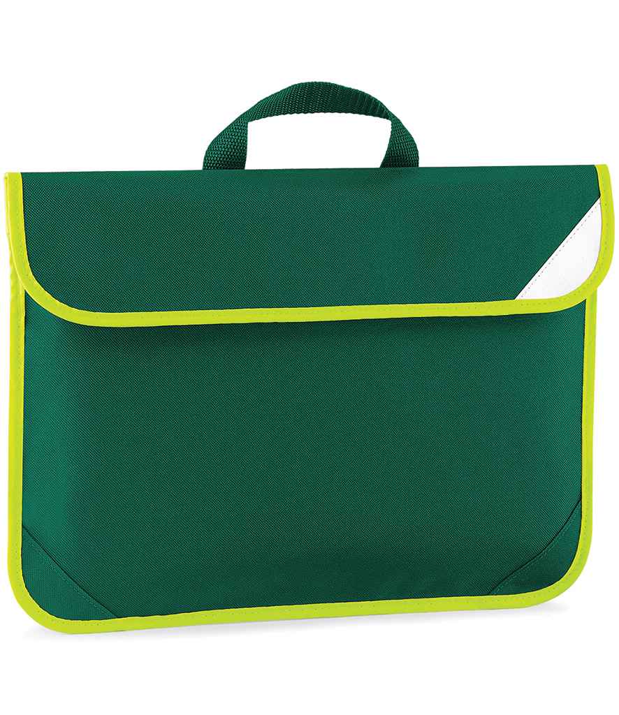 Quadra Enhanced-Viz Book Bag in Bottle Green