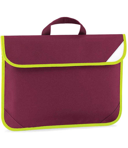 Quadra Enhanced-Viz Book Bag in Burgundy