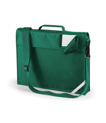 Quadra Junior Book Bag with Strap in Bottle Green